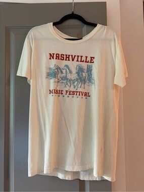 Nashville Music Festival Long-Sleeve Tee - Ivory